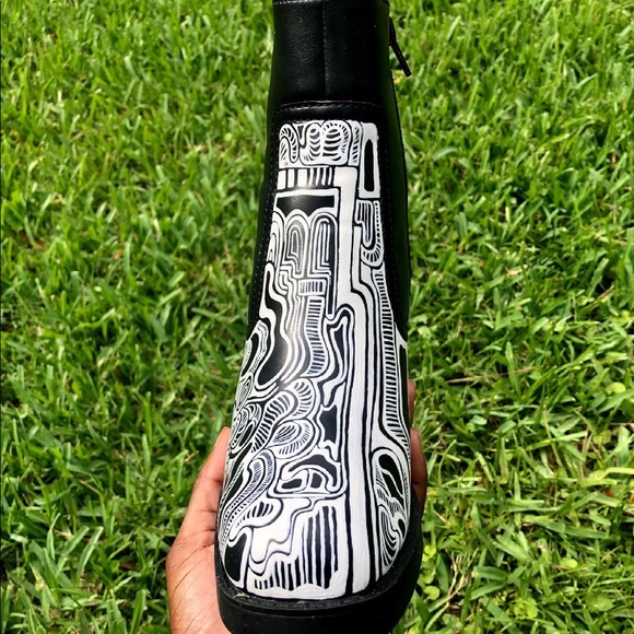 Custom Painted Boots - Picture 3 of 8